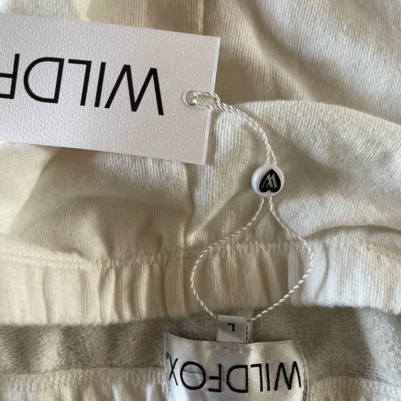 SOLD Wildfox White Track Pants with Relaxed Fit - Picture 6 of 6